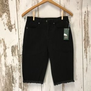 Wild Fable Black High Rise 11'' Inseam Denim Shorts